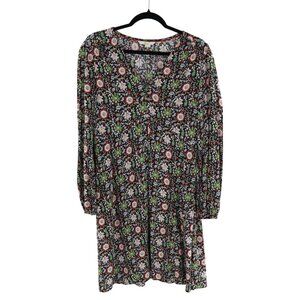Boden Dress Women 8L Black Boho‎ Cottagecore Grannycore Spring Garden Party